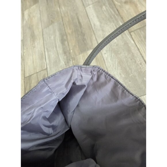 NEIMAN MARCUS Dark Gray Faux Pebbled Vegan Leather Shoulder Tote Bag Purse. Y2K - Picture 6 of 8